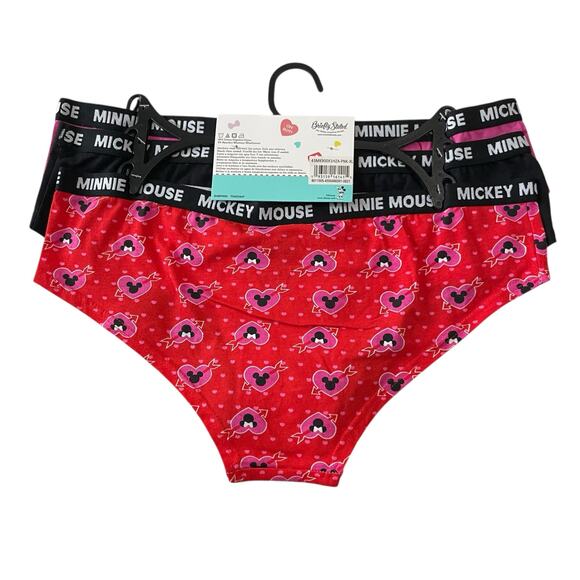 Briefly Stated Disney Santa Stitch Christimas Hipster Panties 3 Pack Size Medium - Picture 2 of 10
